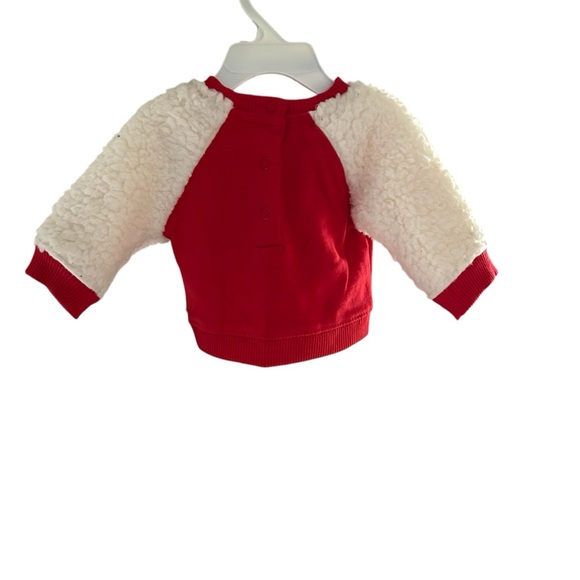 🎄🎉HP🎊🆕NWT Disney Baby Christmas Mickey Sweatshirt Set - Picture 3 of 8